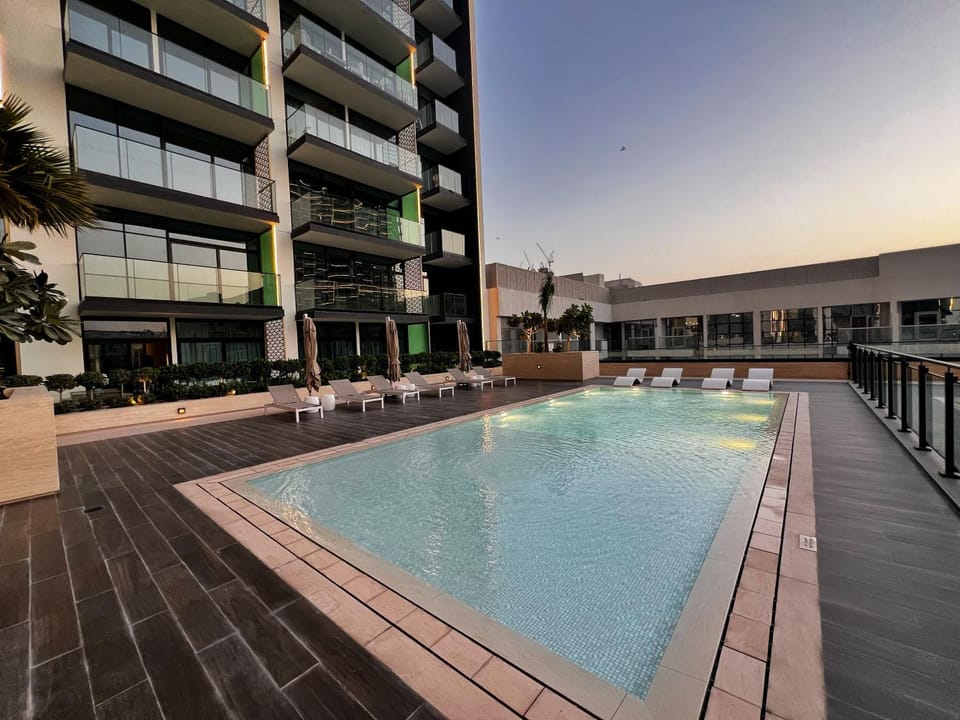Pool view, Swimming pool, Swimming pool, sunbed