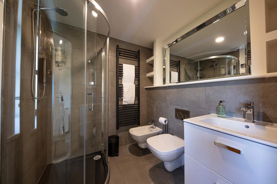 Shower, Toilet, Bathroom, towels