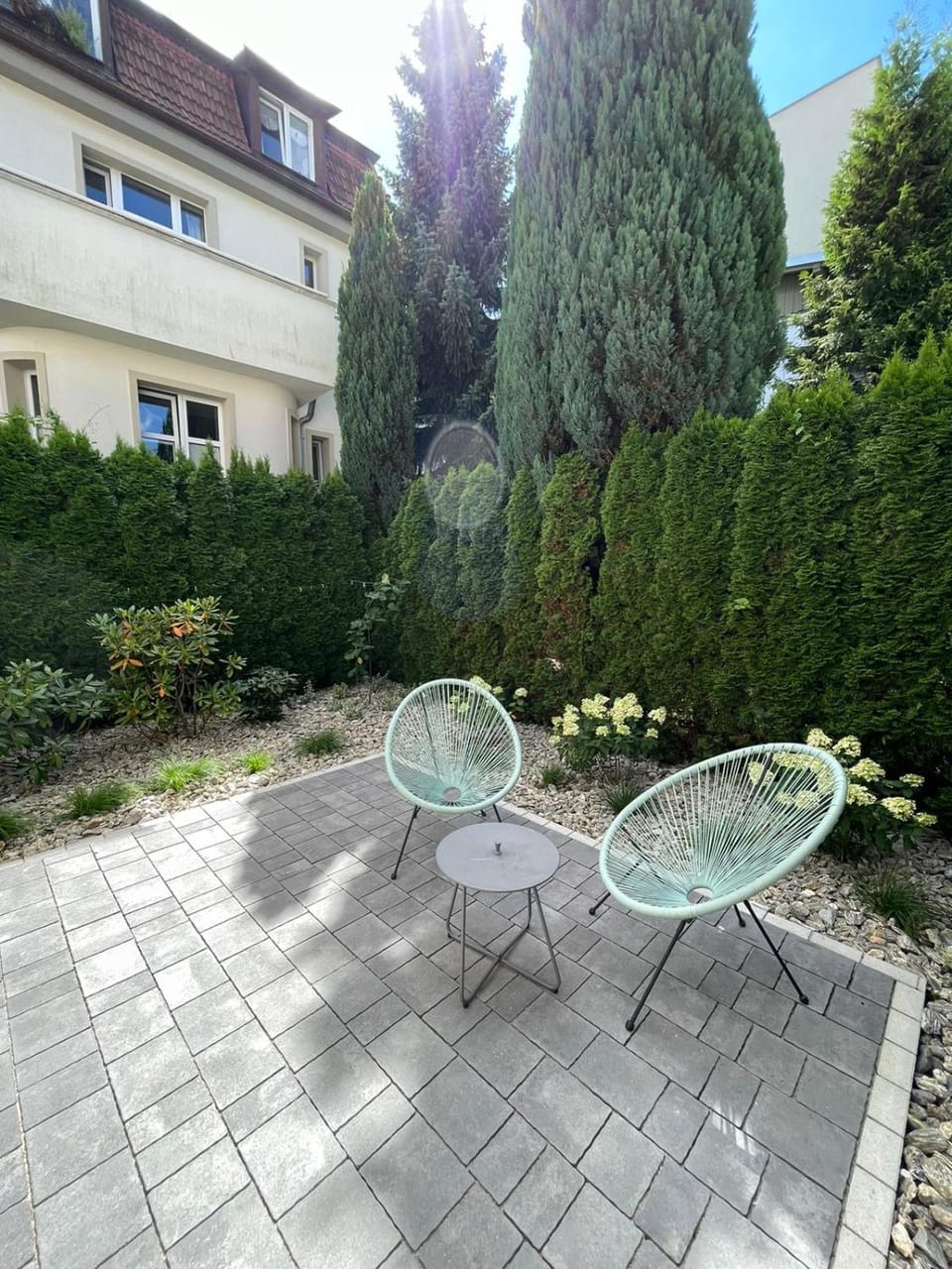 Patio, Spring, Day, Garden, Garden view