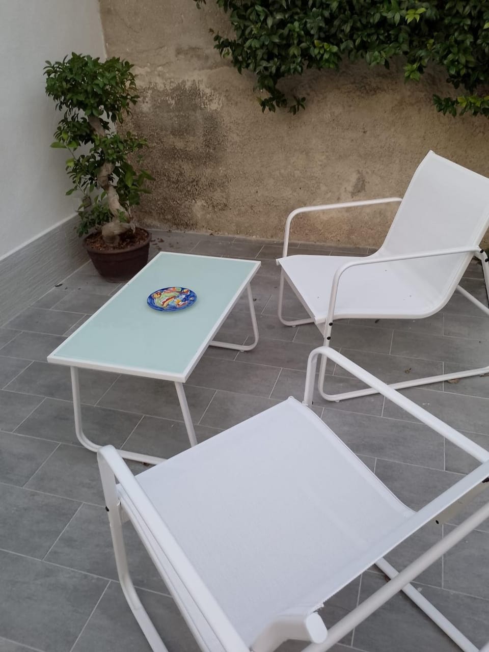 Property building, Patio
