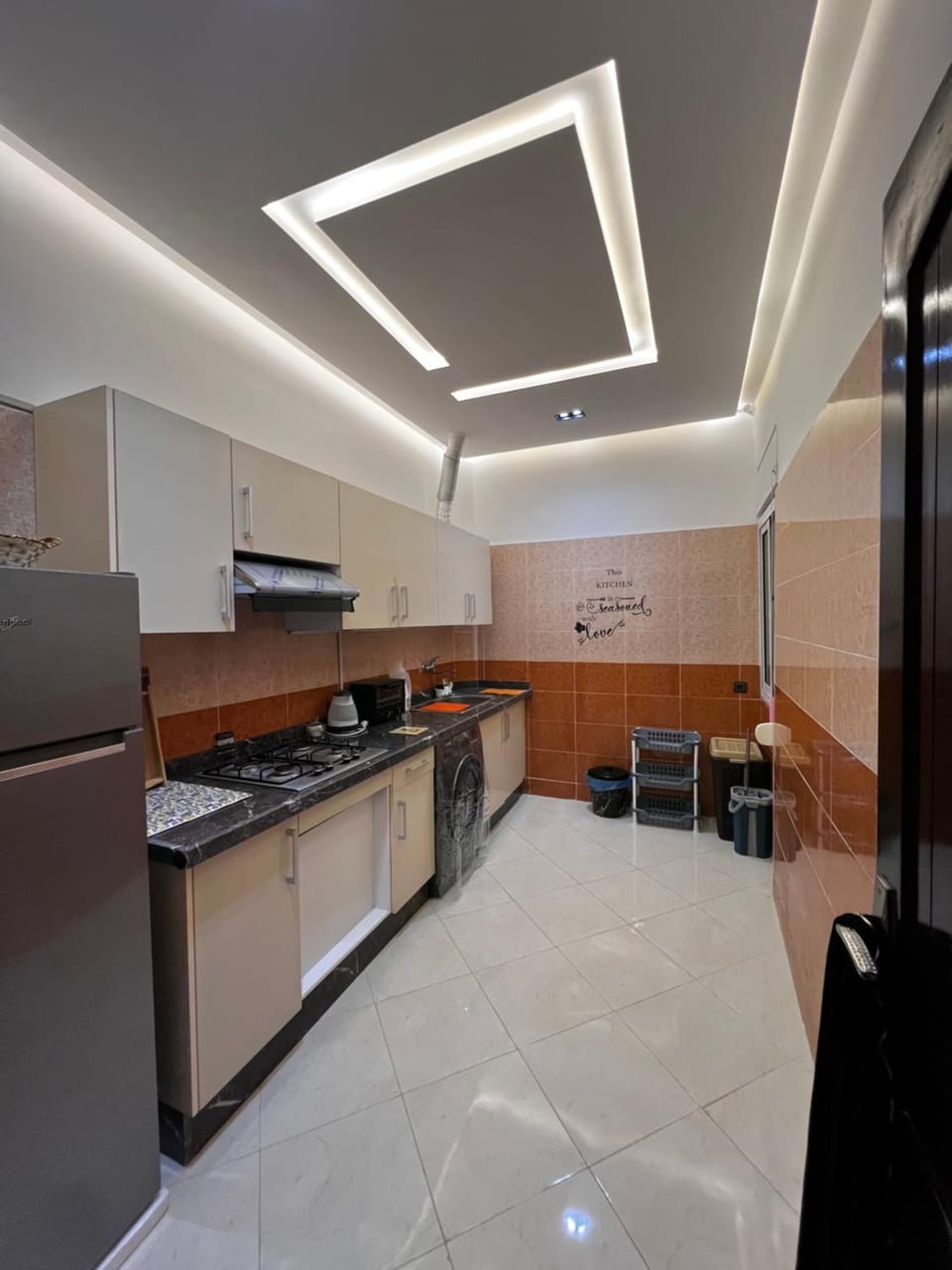 Kitchen or kitchenette, oven, stove