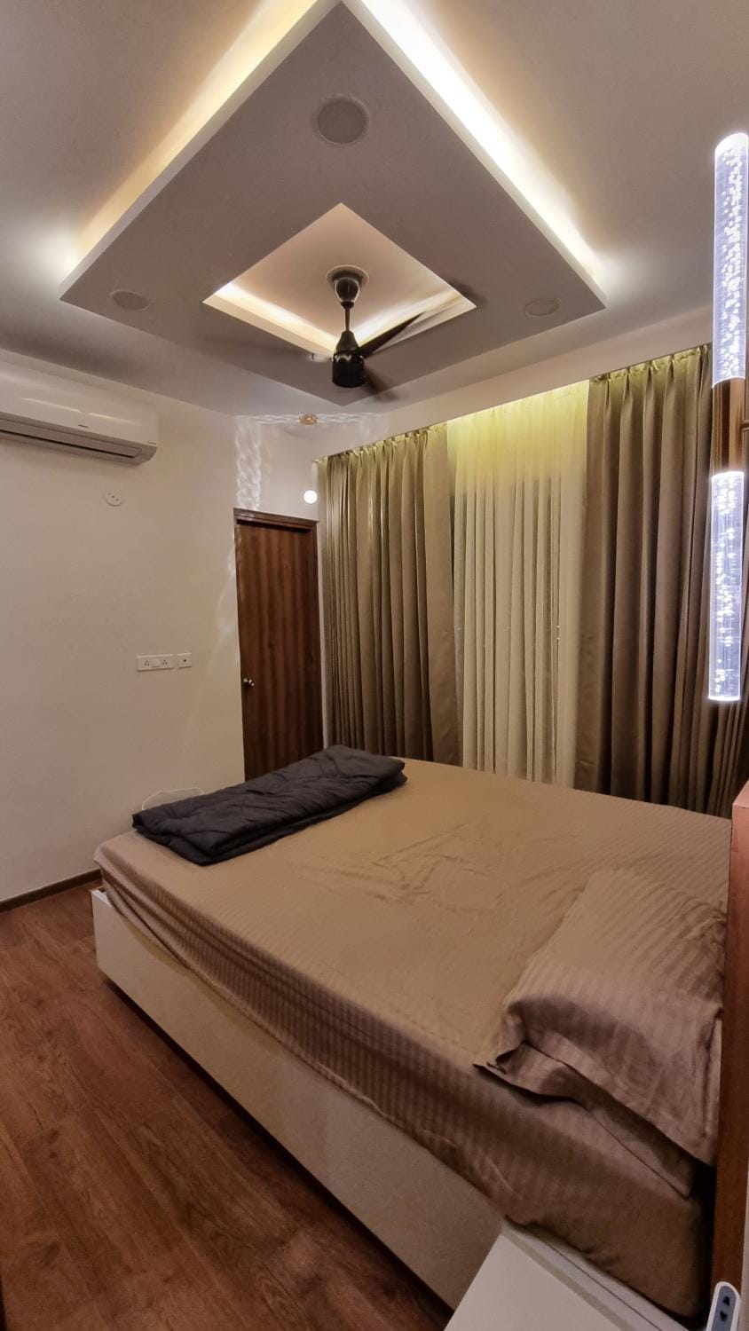Bed, Bedroom, air conditioner