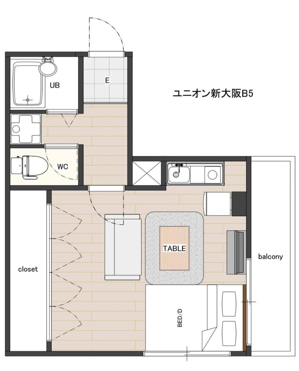 B5 Guest House ユニオン新大阪,新大阪,十三,梅田近く 長期滞在にも最適 Apartment in Osaka