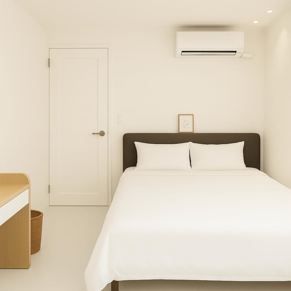 Bedroom, air conditioner