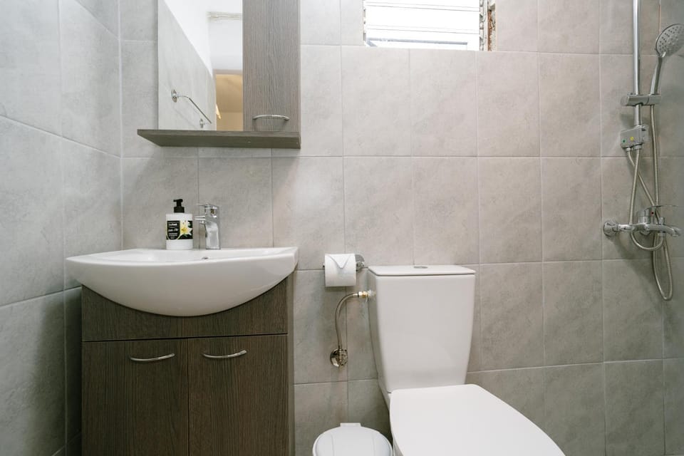 Shower, Toilet, towels