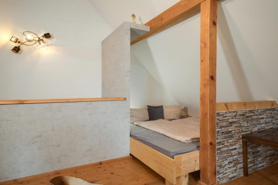 Property building, Living room, Bedroom