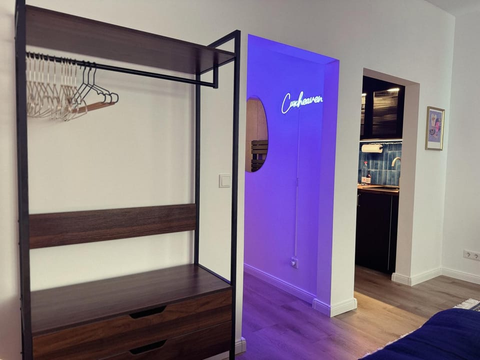 Photo of the whole room, wardrobe
