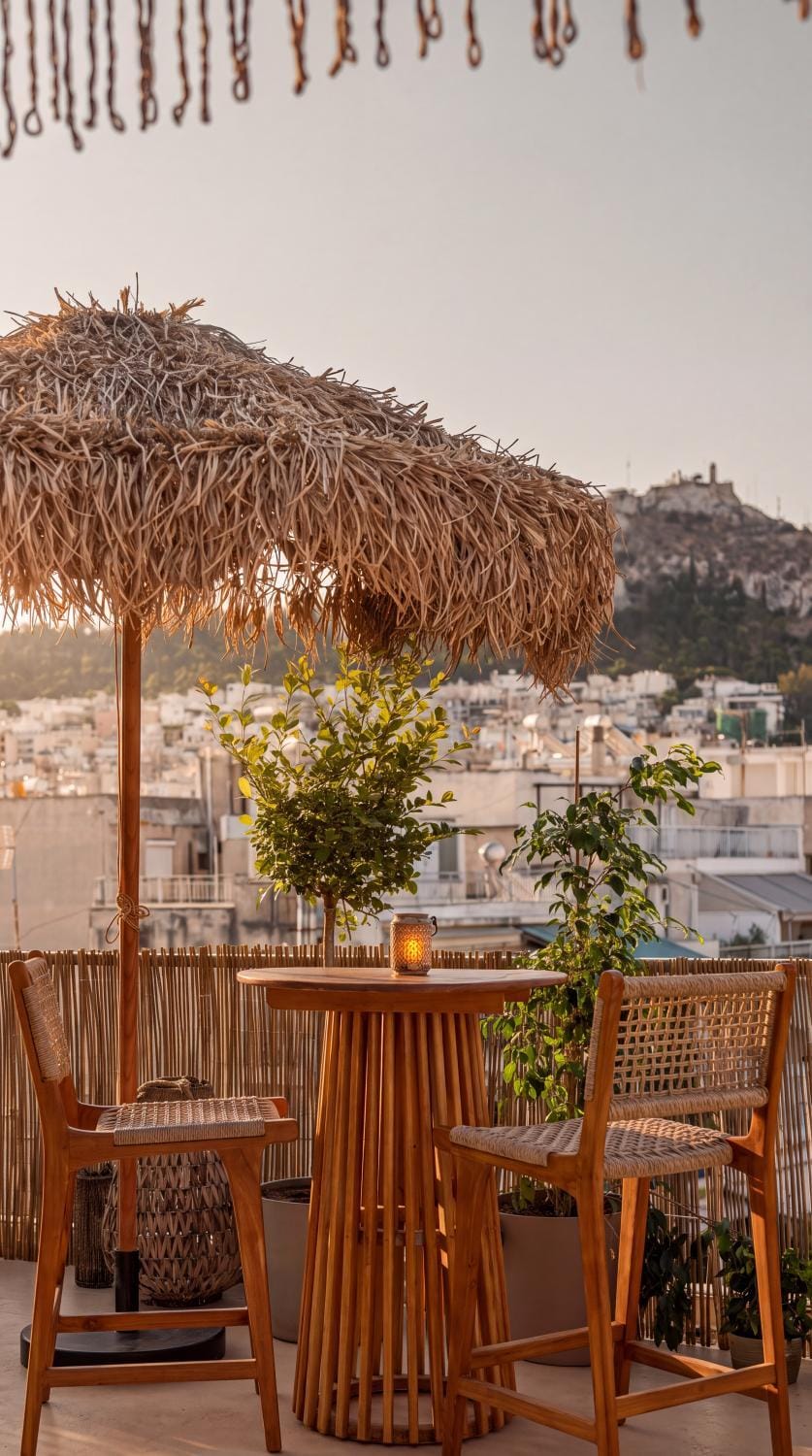 Day, View (from property/room), Balcony/Terrace, Seating area, Mountain view