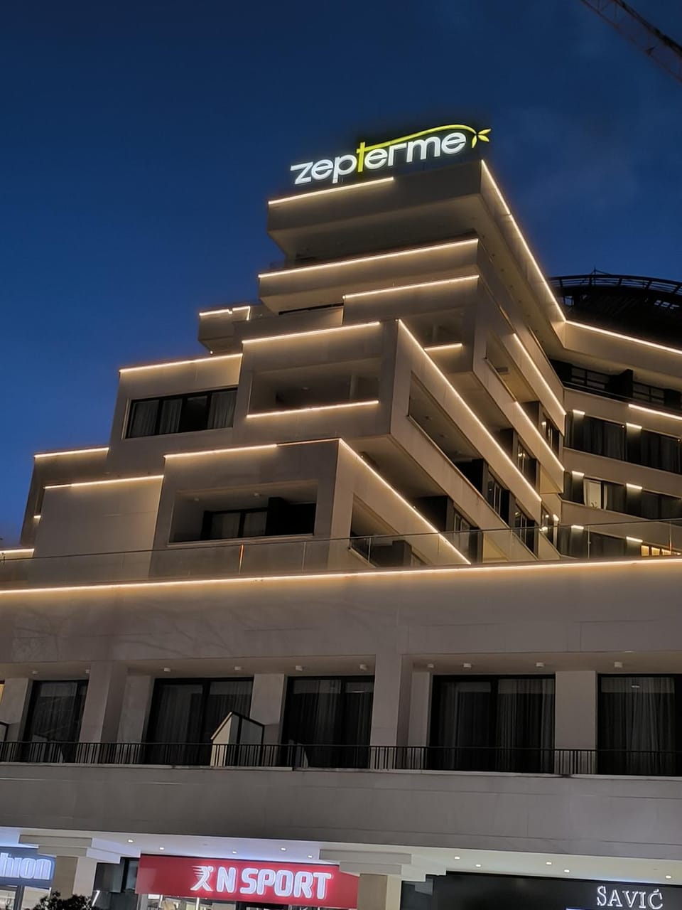 Property building, Night