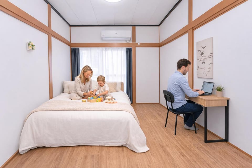 Bed, Photo of the whole room, Bedroom, Guests, air conditioner