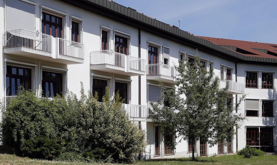 Property building, Garden view