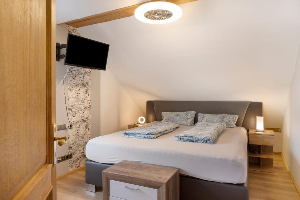 Property building, Living room, Bedroom