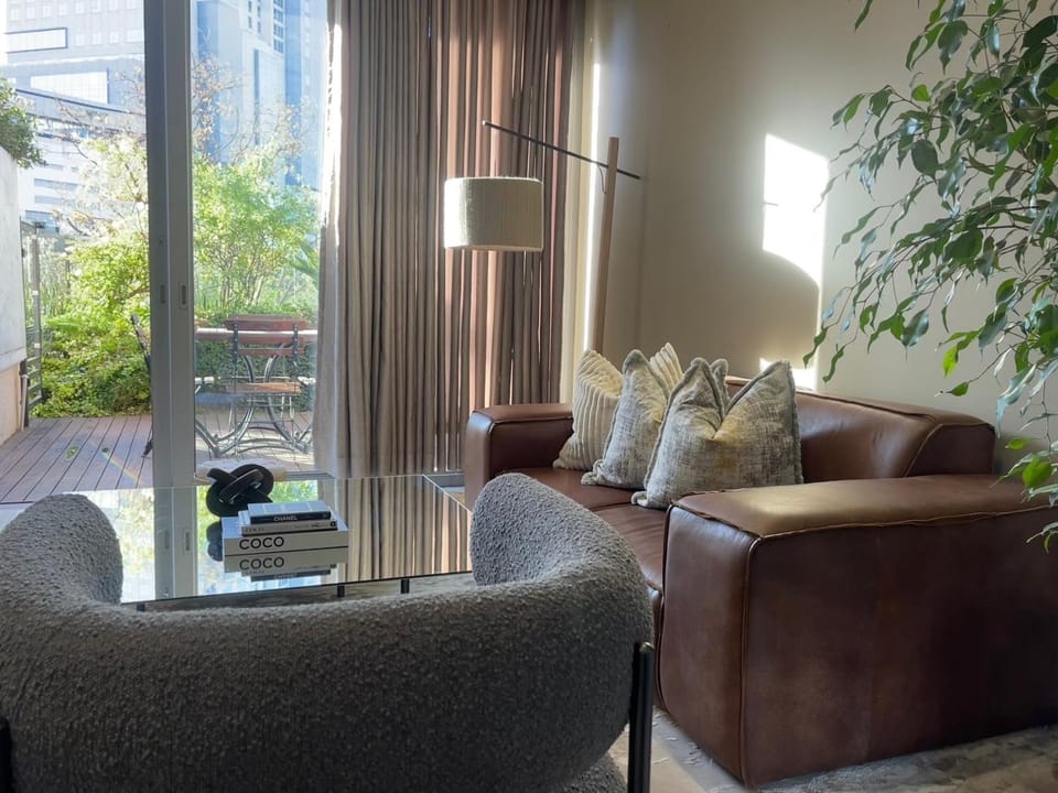 Living room, Seating area, City view
