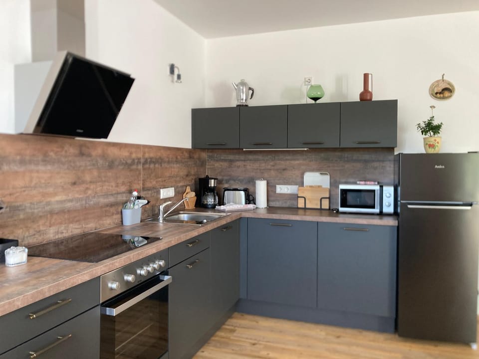 Coffee/tea facilities, Kitchen or kitchenette, Kitchen or kitchenette, dishwasher, stove