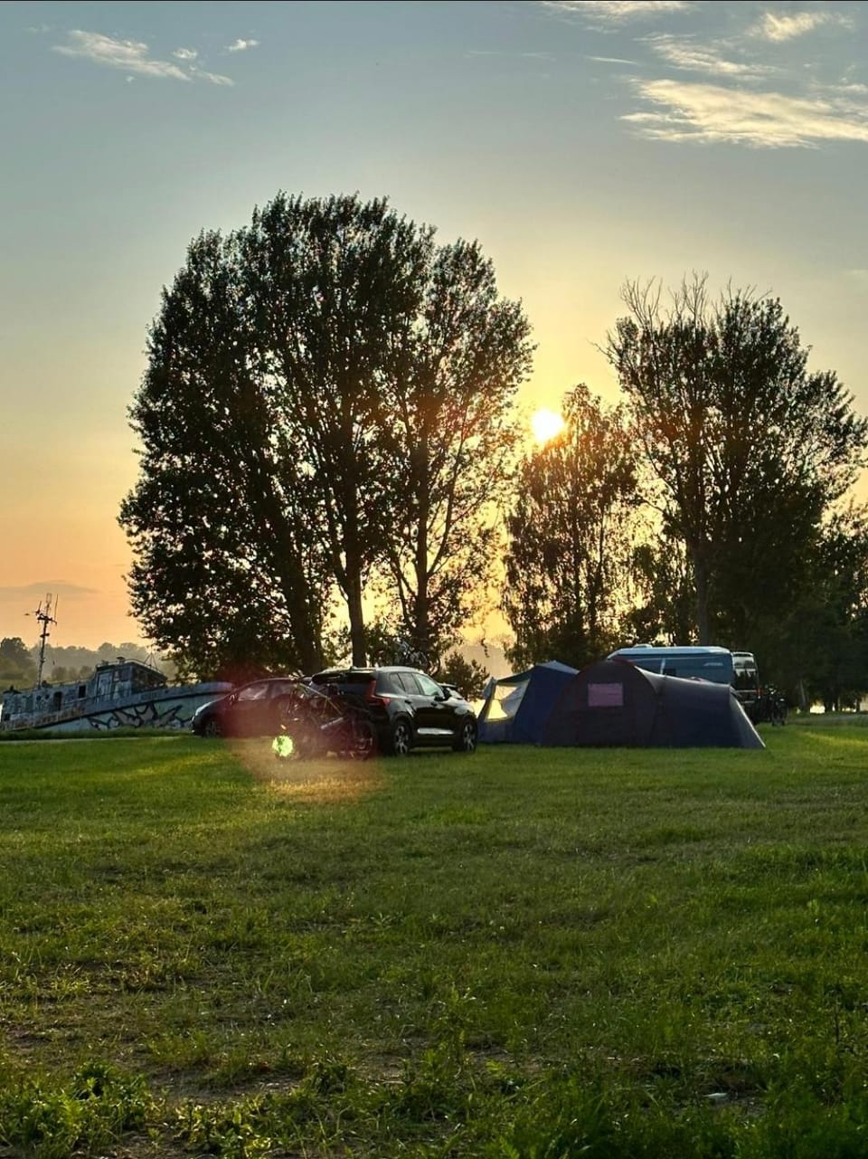 Natura Park Jurmala campsite with tent sites near a river Campground/ 
RV Resort in Jūrmala