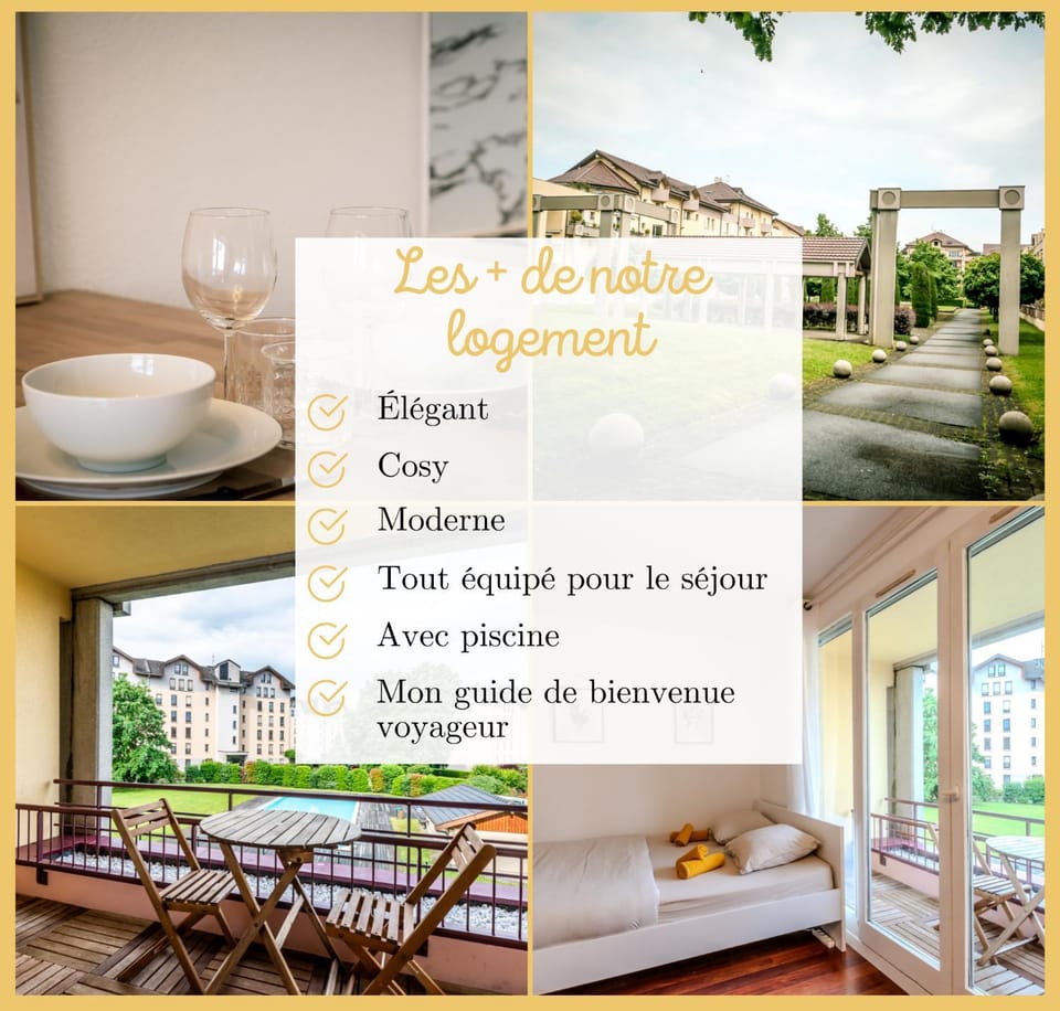 Le Cyclade I Studio I Saint-Julien Apartment in Saint-Julien-en-Genevois