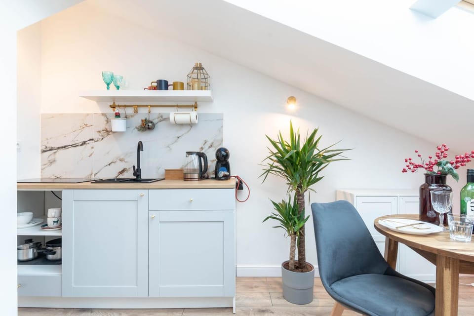 Kitchen or kitchenette, Dining area, oven, stove
