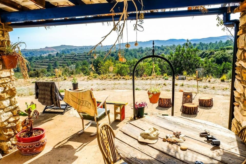WILDSPIRIT Bedroom in Permaculture Paradise at WILDSPIRIT Eco Cultural Farm Farm Stay in Baix Maestrat