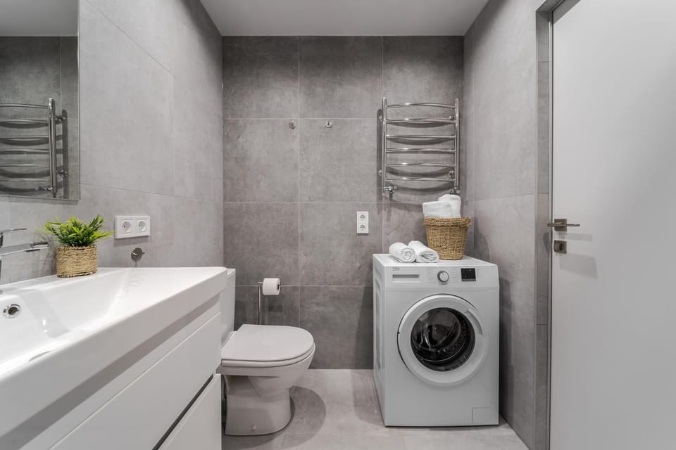 Toilet, washing machine