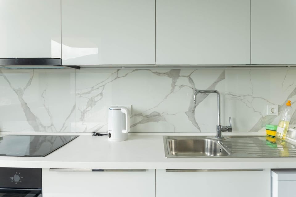 Kitchen or kitchenette, oven, stove
