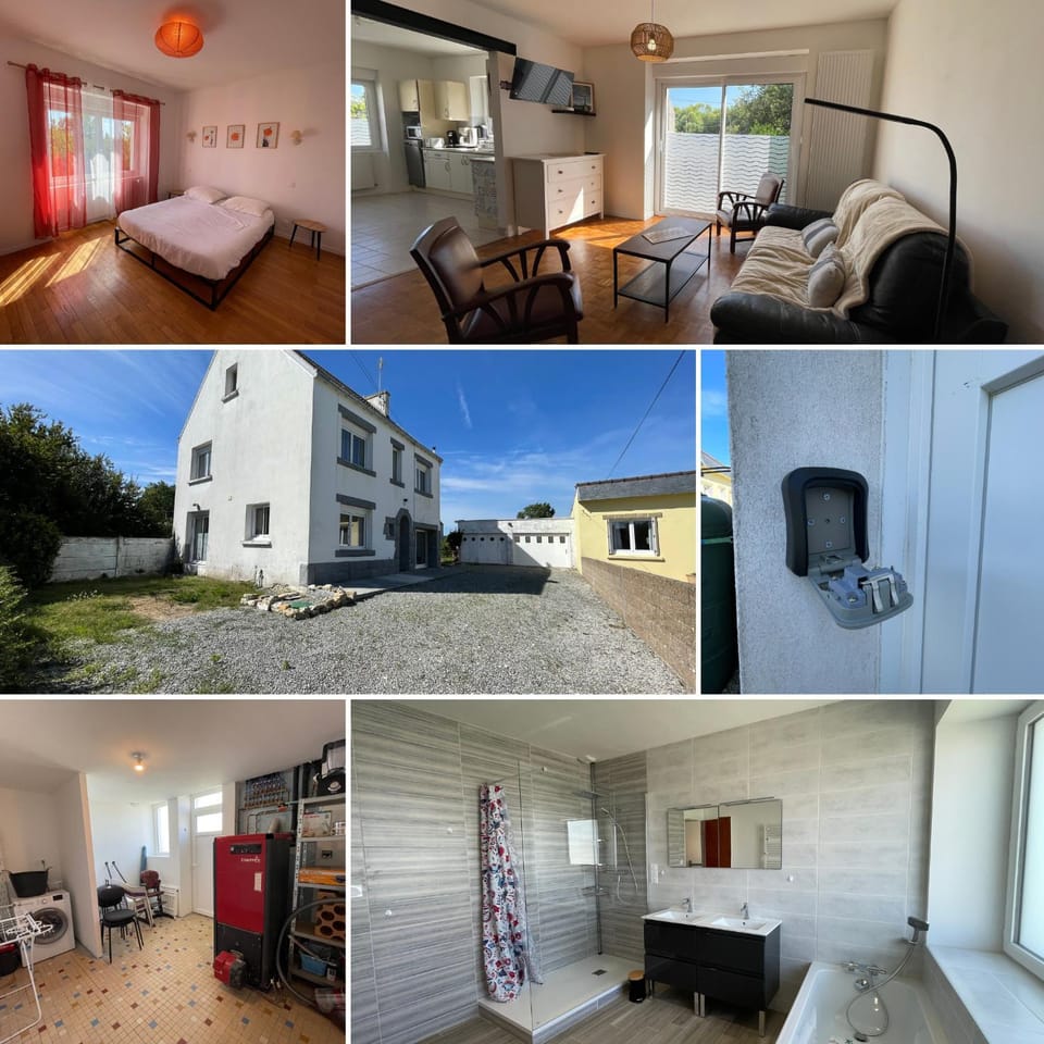 Ty Gwer proche des plages de Pors Carn & La Torche - 8 personnes House in Plomeur