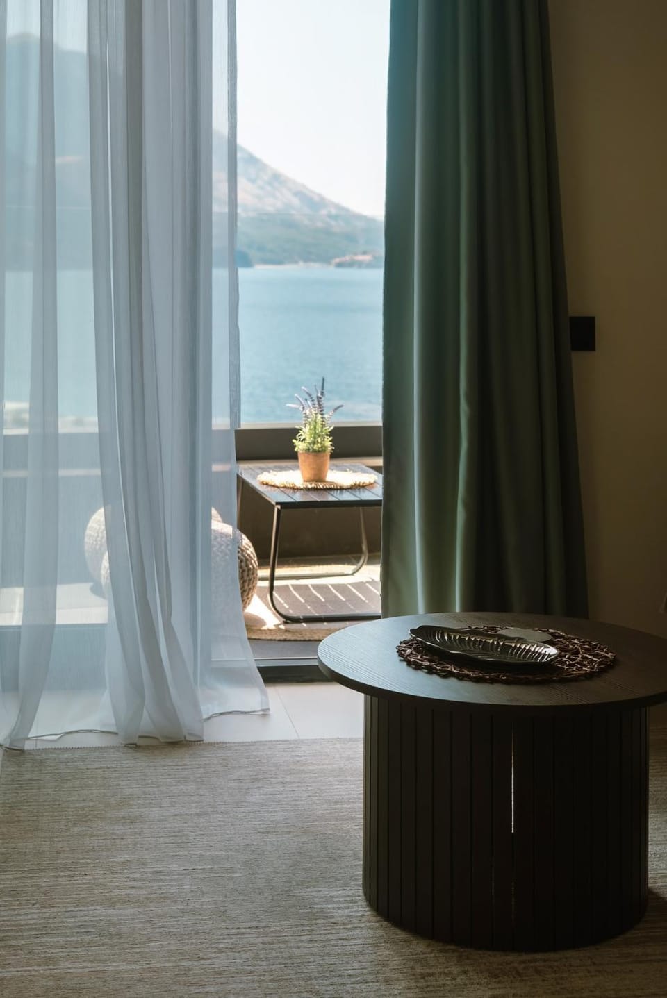 Living room, Seating area, Sea view