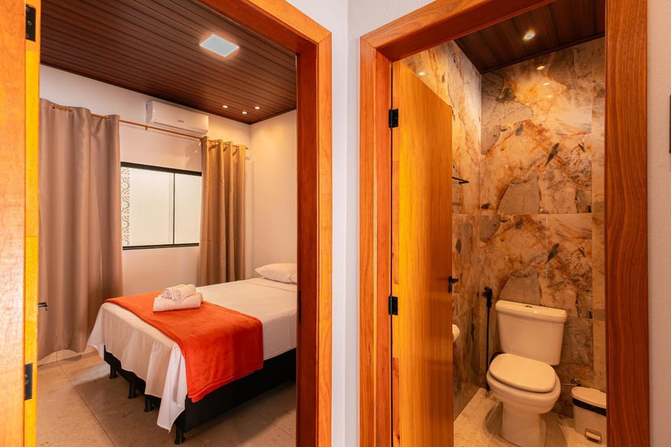 Toilet, Bed, Bedroom