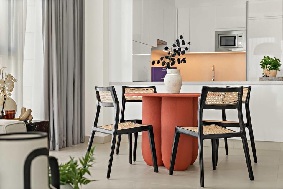 Living room, Seating area, Dining area