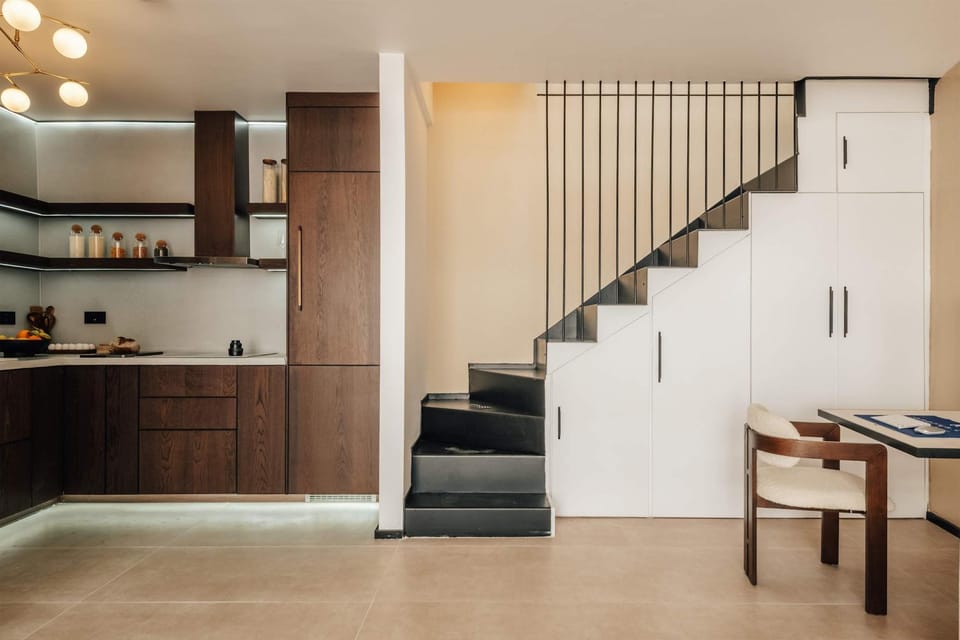 Kitchen or kitchenette, Living room