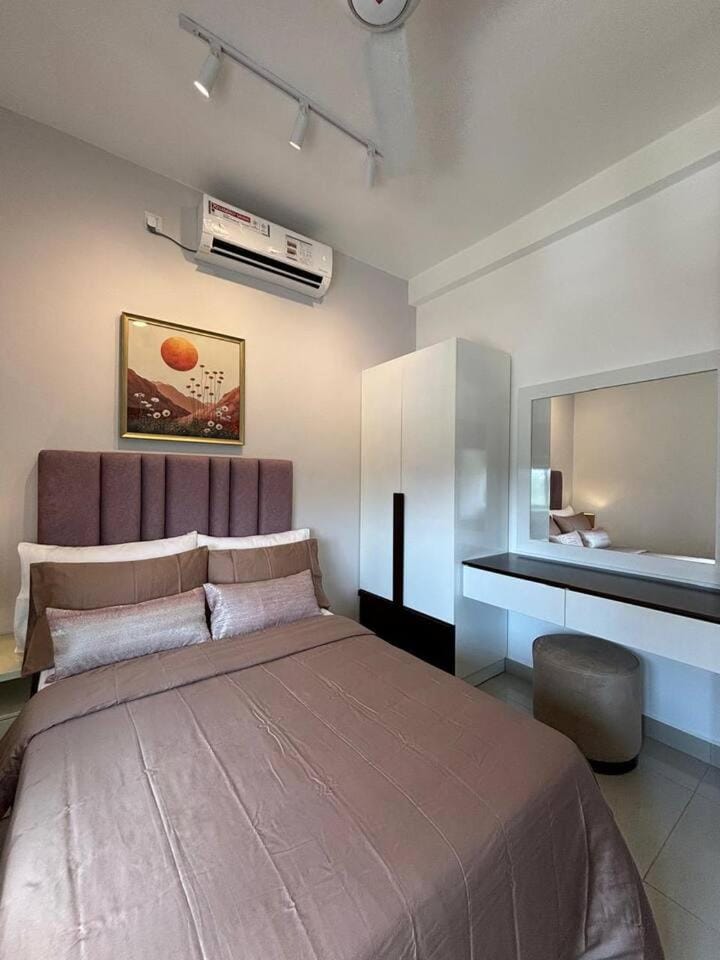 Bed, Bedroom, air conditioner