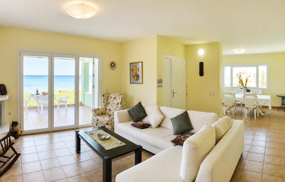 Property building, View (from property/room), Living room, Sea view