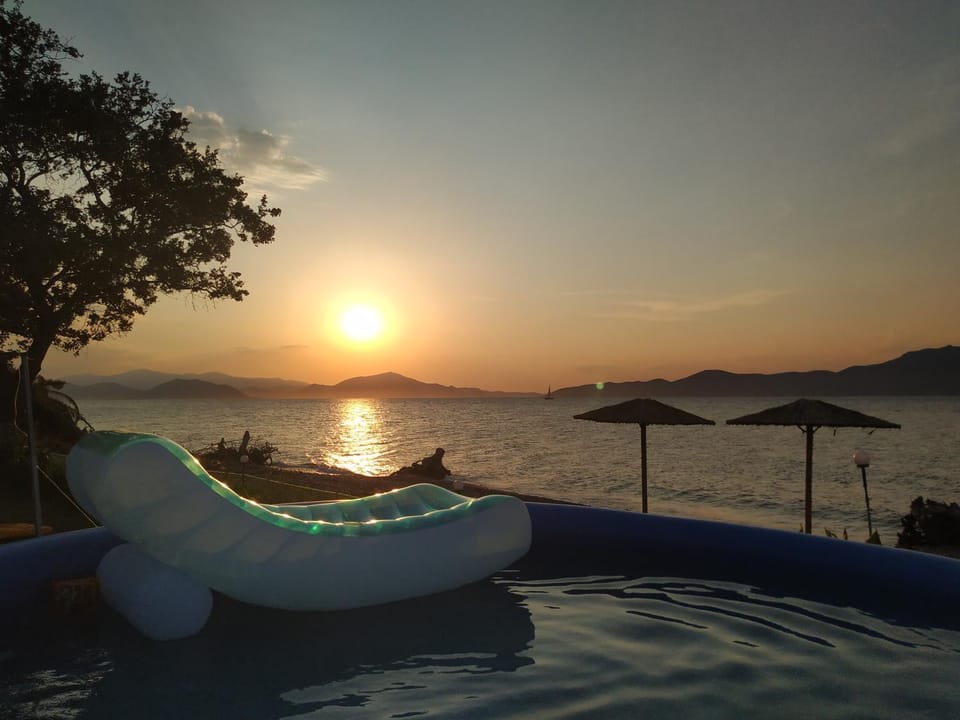 Natural landscape, Sea view, Sunset