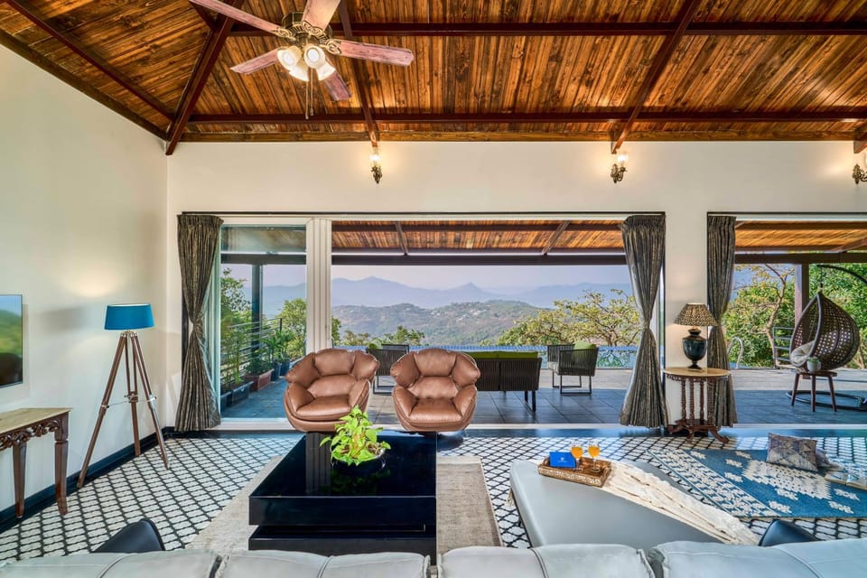 Day, Living room, Seating area, Pool view