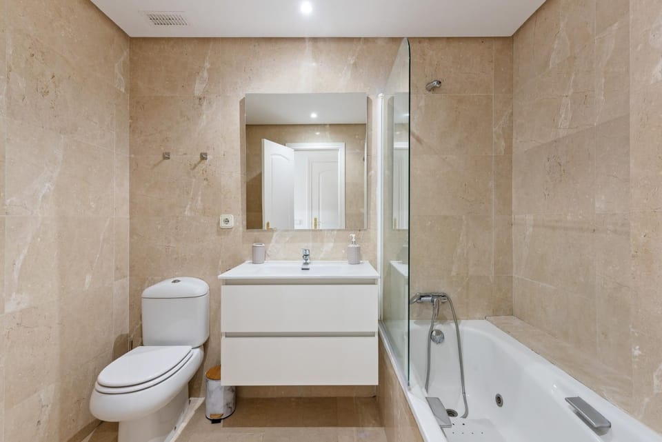 Bathroom, Living room