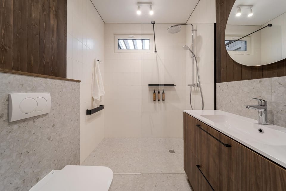 Shower, Toilet, towels