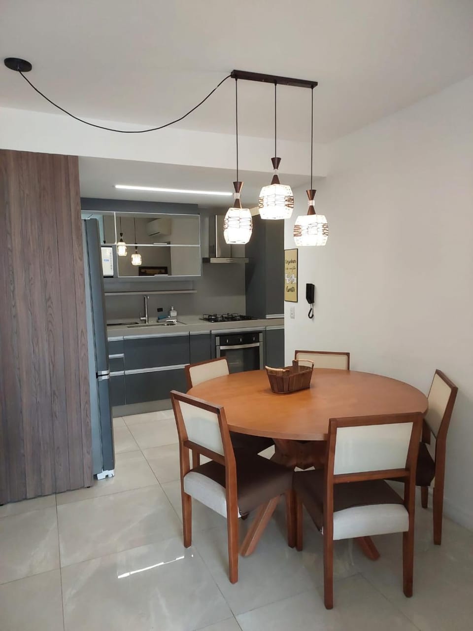 Kitchen or kitchenette, Dining area, stove