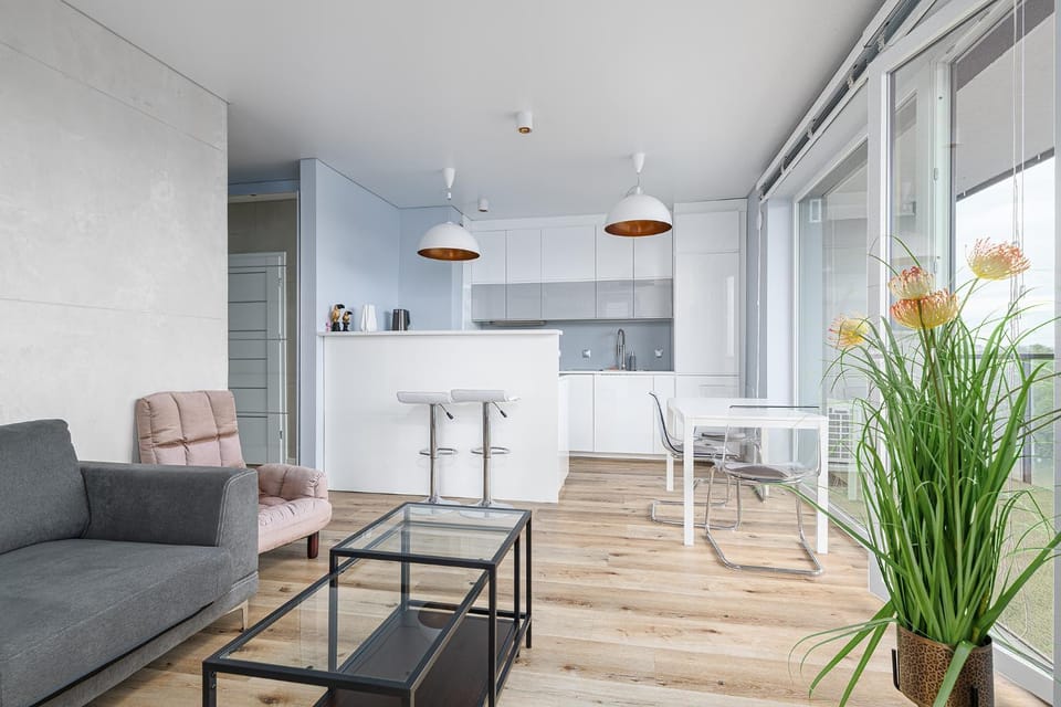 Kitchen or kitchenette, Living room