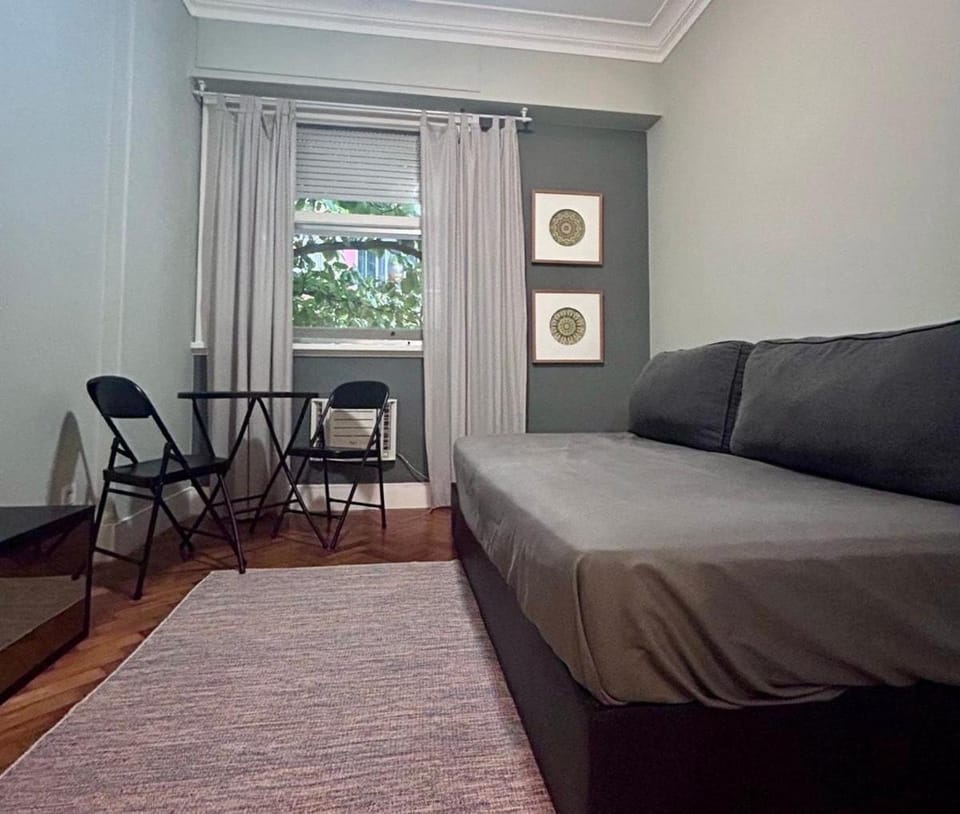 Bed, Living room, Seating area