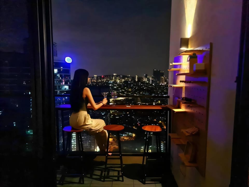 Night, View (from property/room), Balcony/Terrace, City view
