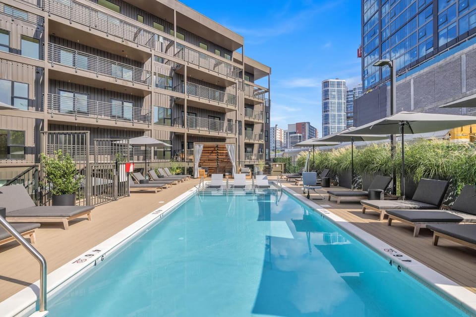 Rhythm & Rooftop Penthouse | Skyline Views | Pool House in The Gulch