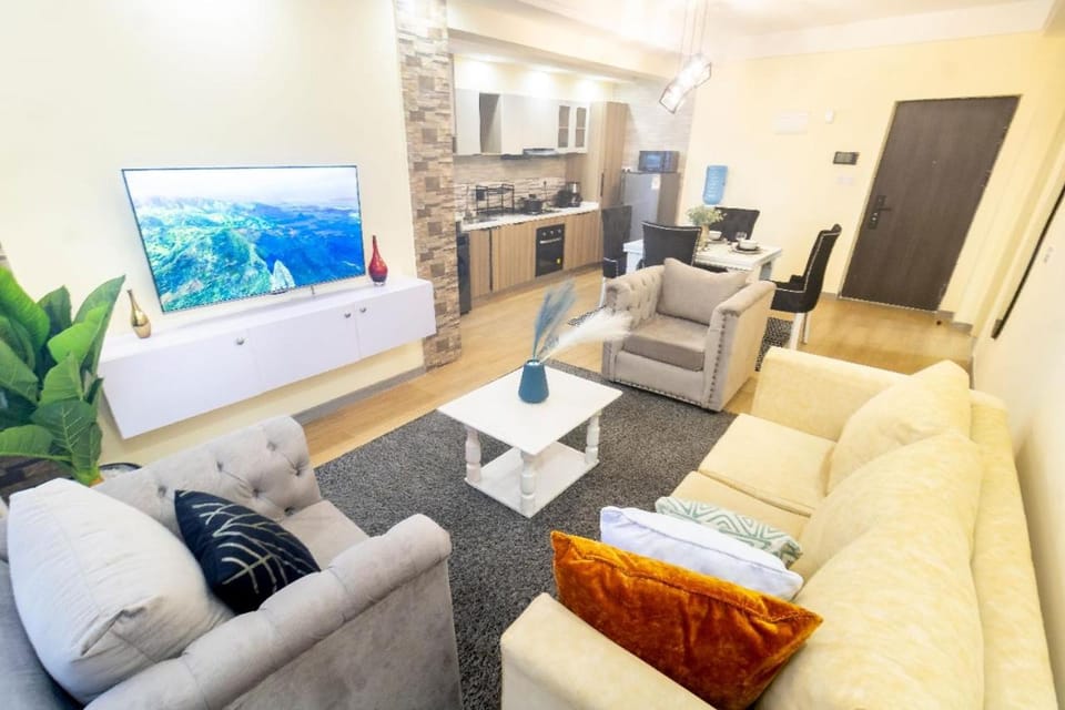 beautiful one bedroom apartment with heated swimming pool fully equipped gym ample parking space and relaxing rooftop with breathtaking views Apartment in Nairobi