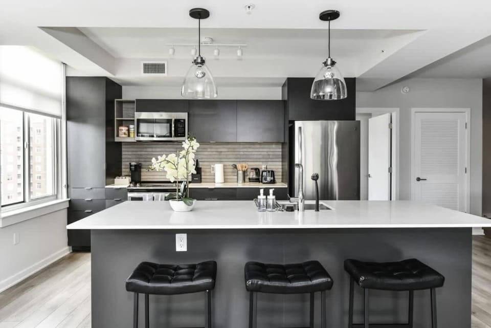 2BR Urban Retreat Gym Parkng and Scenic Rooftop Apartment in Crystal City