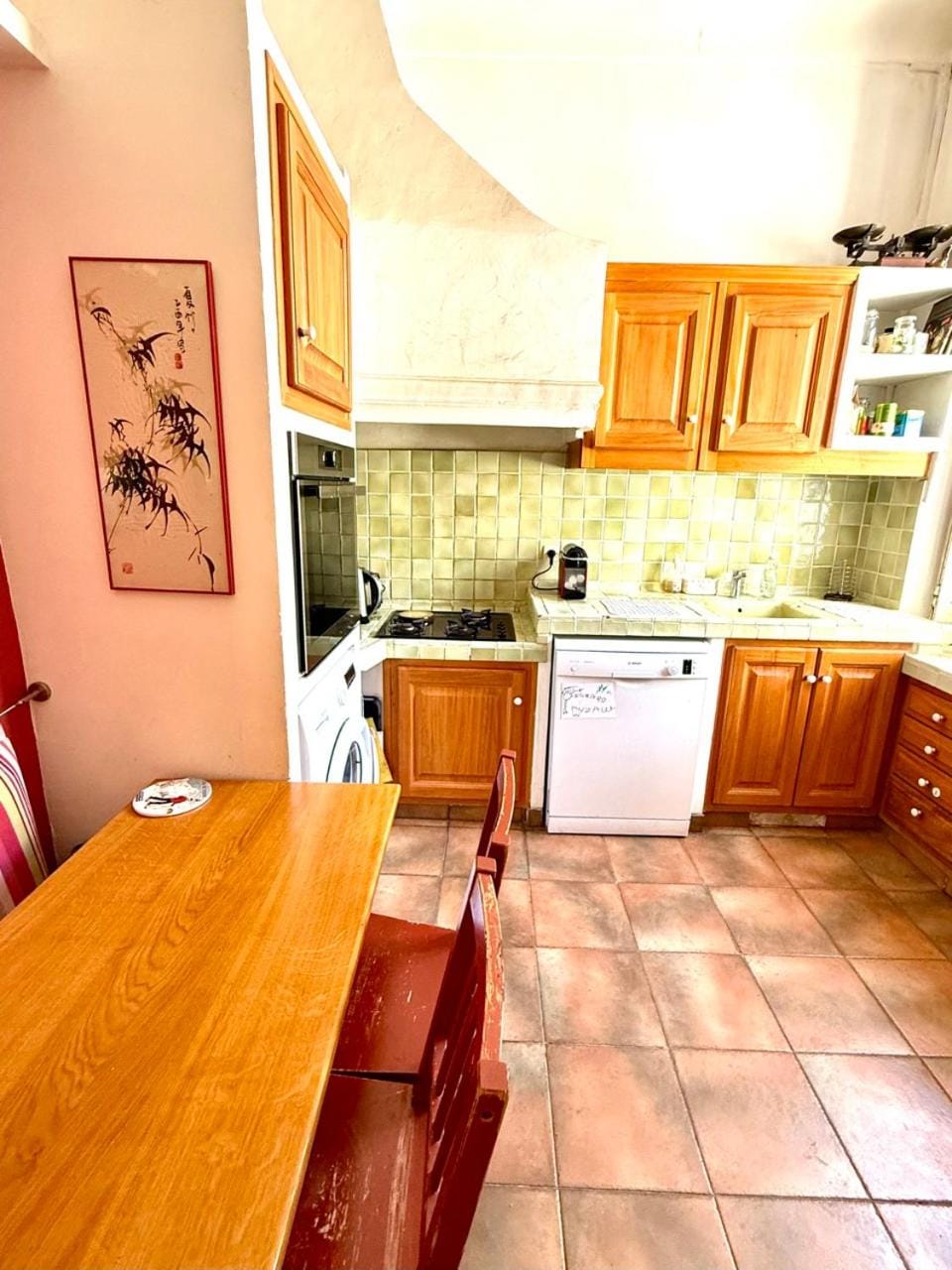 Kitchen or kitchenette, Dining area, dishwasher, oven, stove