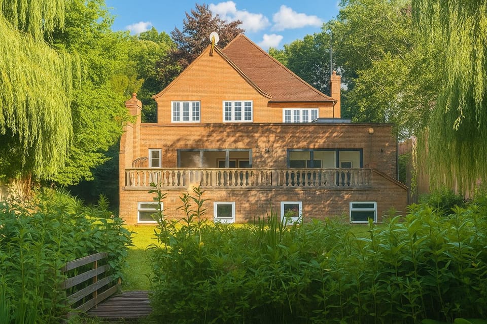 Property building, Natural landscape, Garden, Garden view