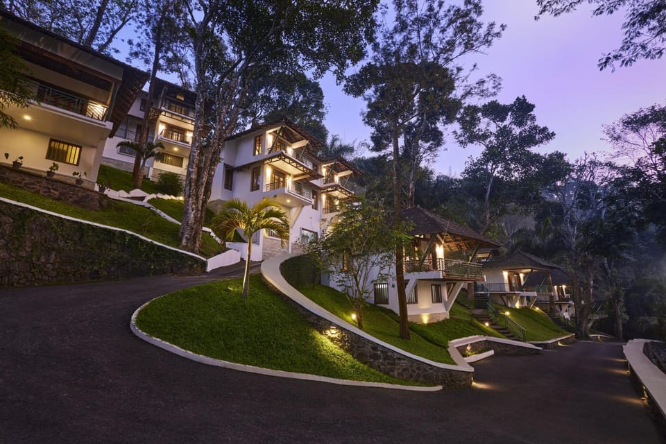 Property building, Spring, Night, Natural landscape
