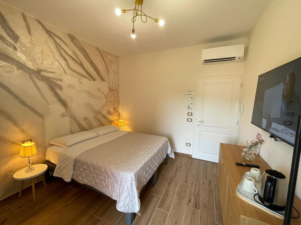 Bed, TV and multimedia, Photo of the whole room, air conditioner