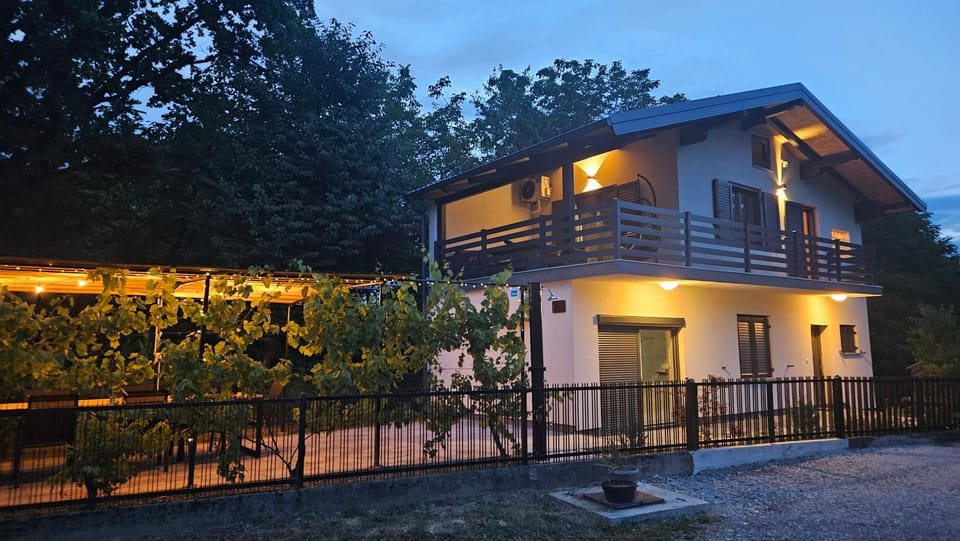 Property building, Night, Balcony/Terrace
