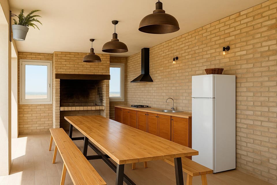 BBQ facilities, Dining area