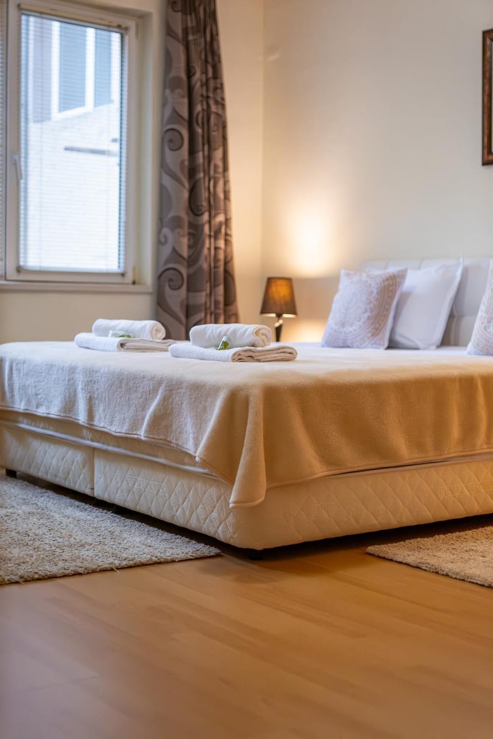 Bed, View (from property/room), Photo of the whole room, Bedroom, towels