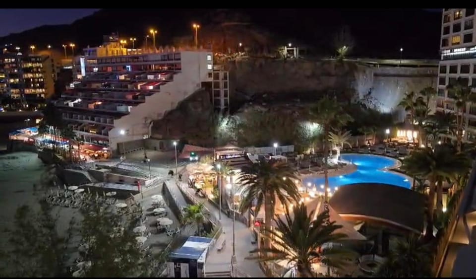Property building, Night, Bird's eye view, City view, Location